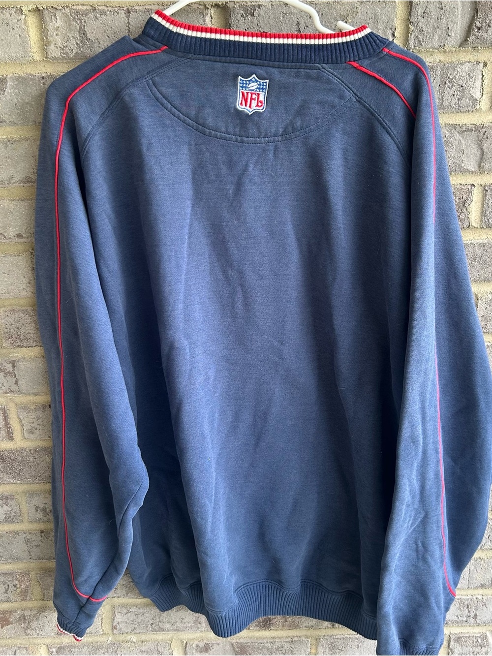 Vintage Tennessee Titans NFL Embroidered Crewneck Sweatshirt Striped Piping XXL - Picture 4 of 4